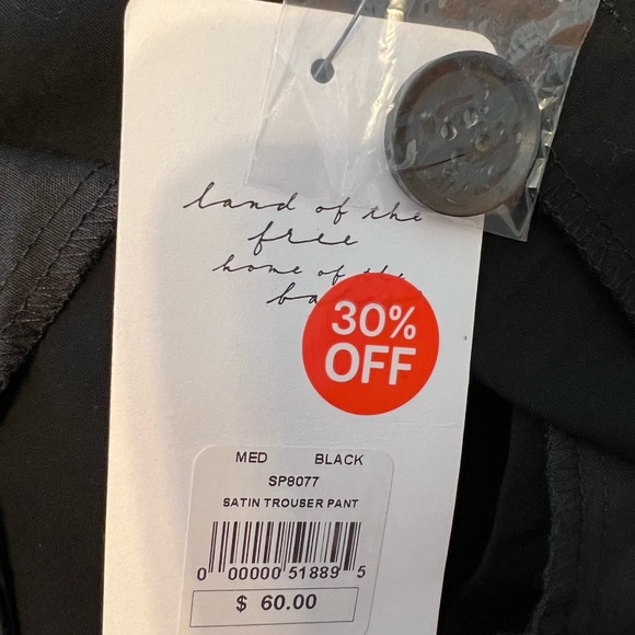 NWT American Threads Satin Trouser Pants - Picture 6 of 8